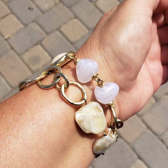 Chico's Chunky Double-Layer Bracelet - Picture 3 of 4